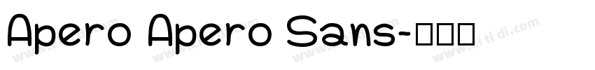 Apero Apero Sans字体转换